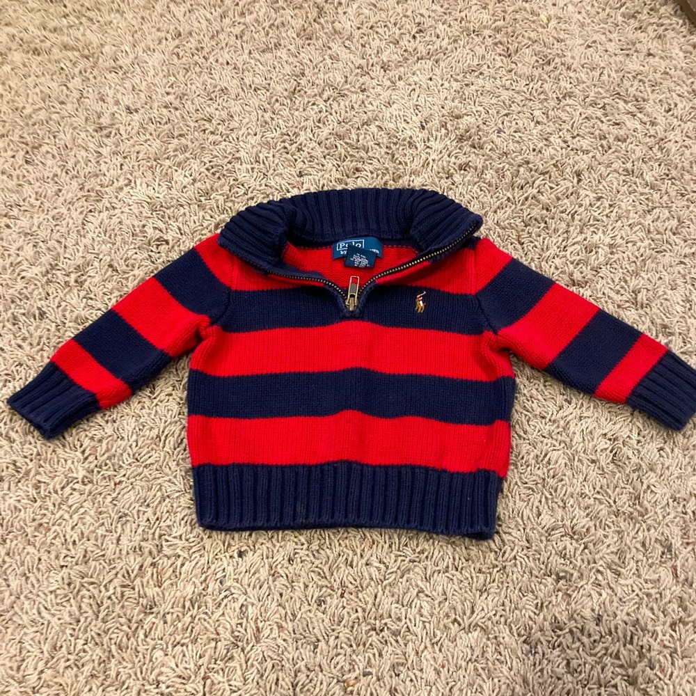 Ralph Lauren Polo baby quarter-zip sweater - 12 months
